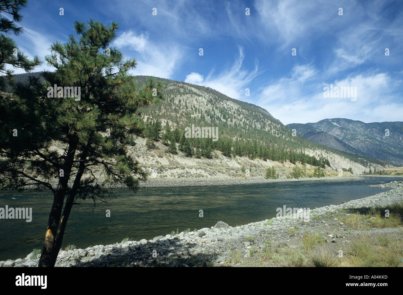 Thompson river scenic Goldpan Provincial Park Spences Bridge British