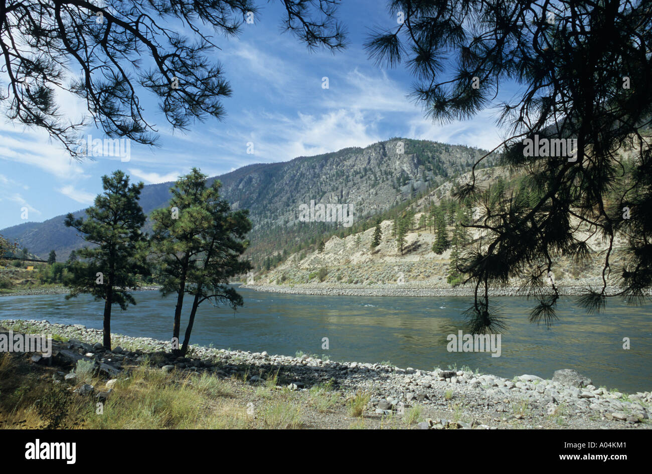 Thompson river scenic Goldpan Provincial Park Spences Bridge British