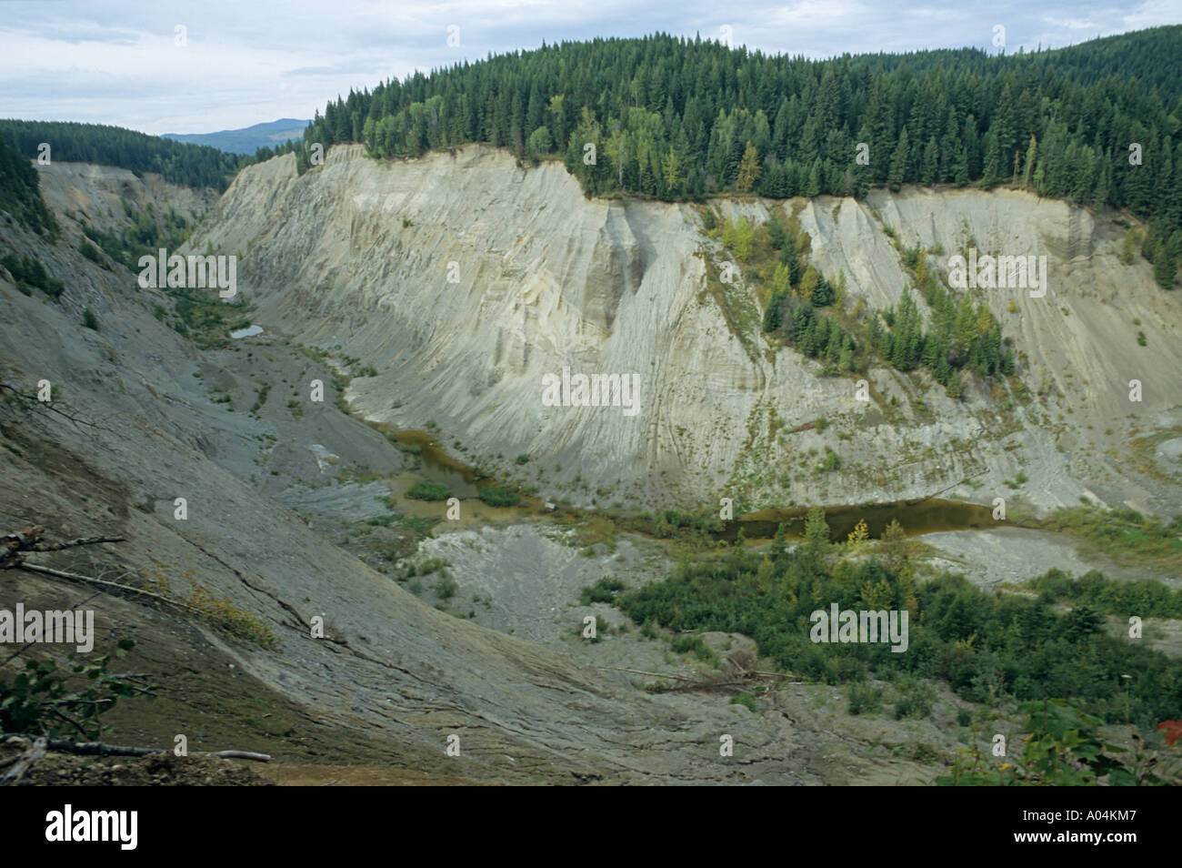 The Bullion Pit near Likely Cariboo Region British Columbia Stock Photo