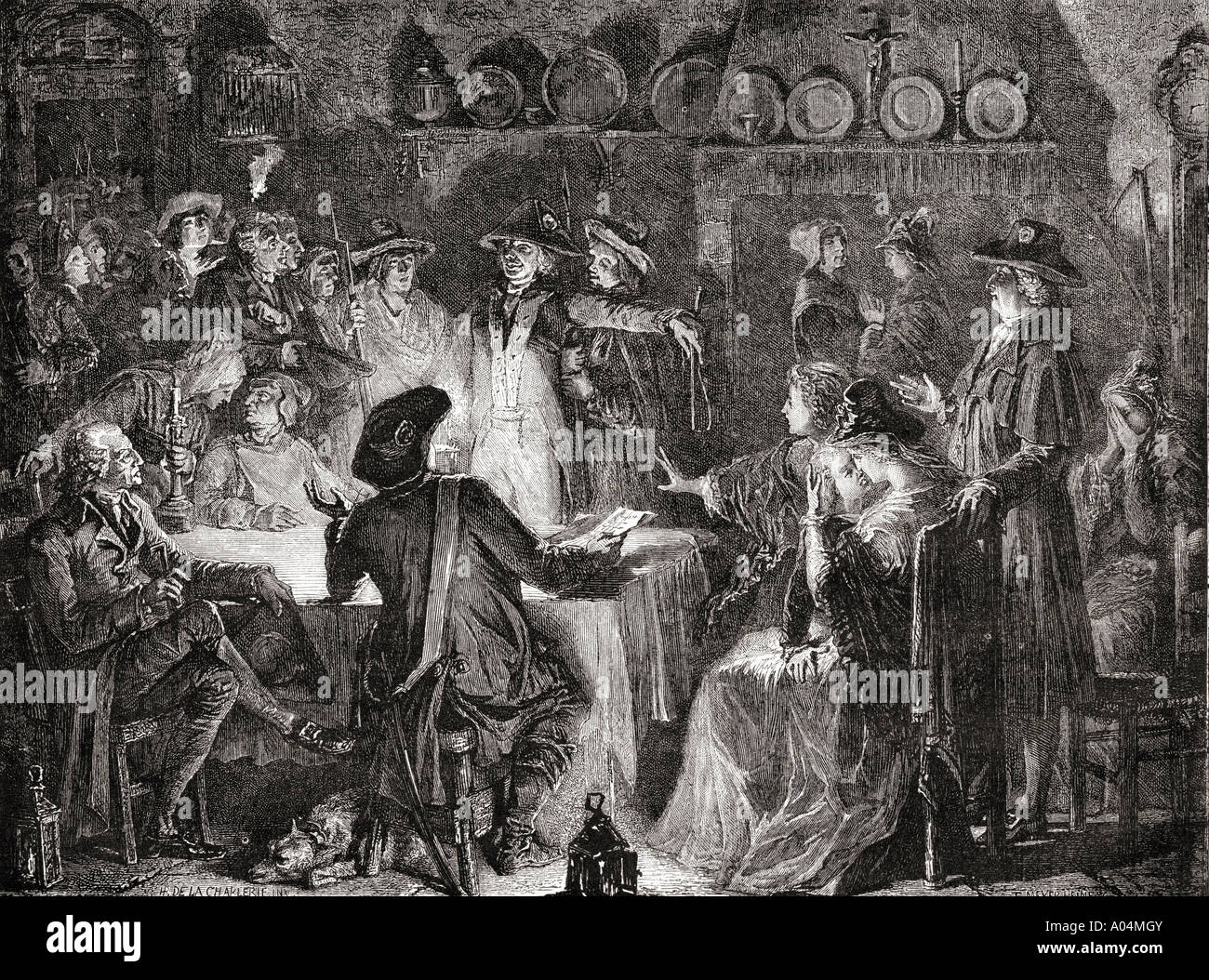 French Revolution. Arrest of the Royal Family at Varennes, 21 June, 1791 Stock Photo Alamy