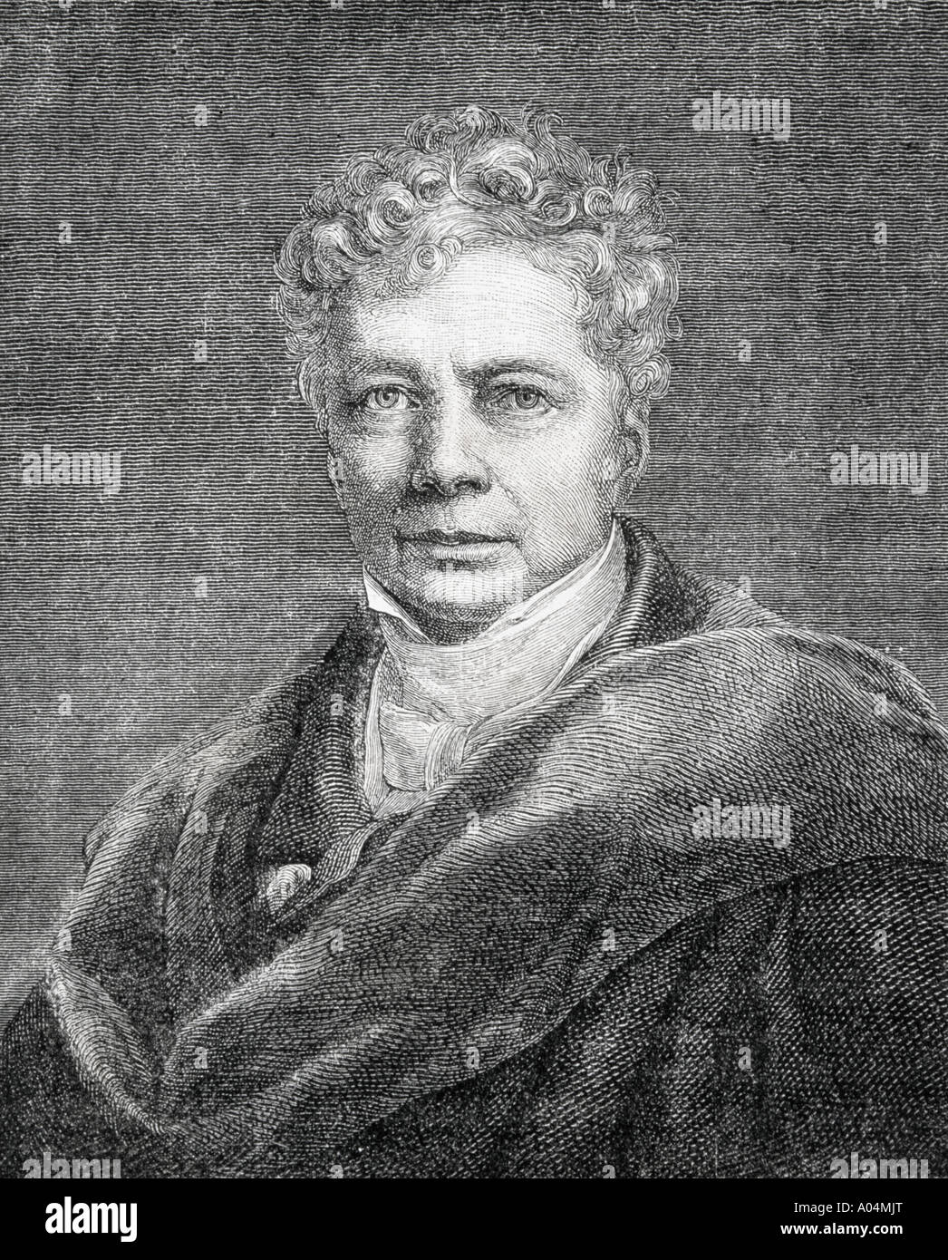 Friedrich Wilhelm Joseph von Schelling, 1775 -1854. German philosopher. From 19th century print Stock Photo