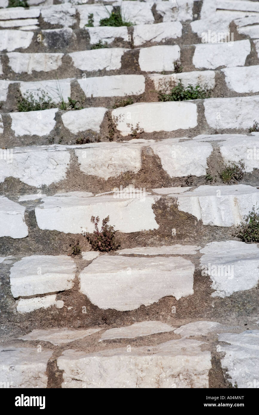 Stone steps leading upwards Stock Photo