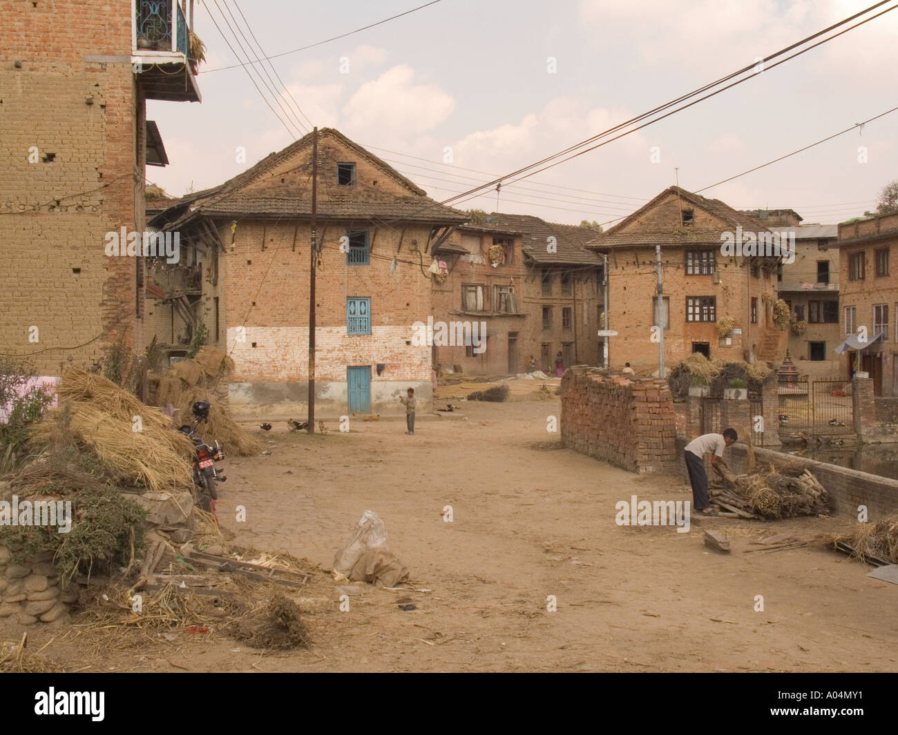 BUNGAMATI NEPAL November Typical Nepalese houses in this Newari farming