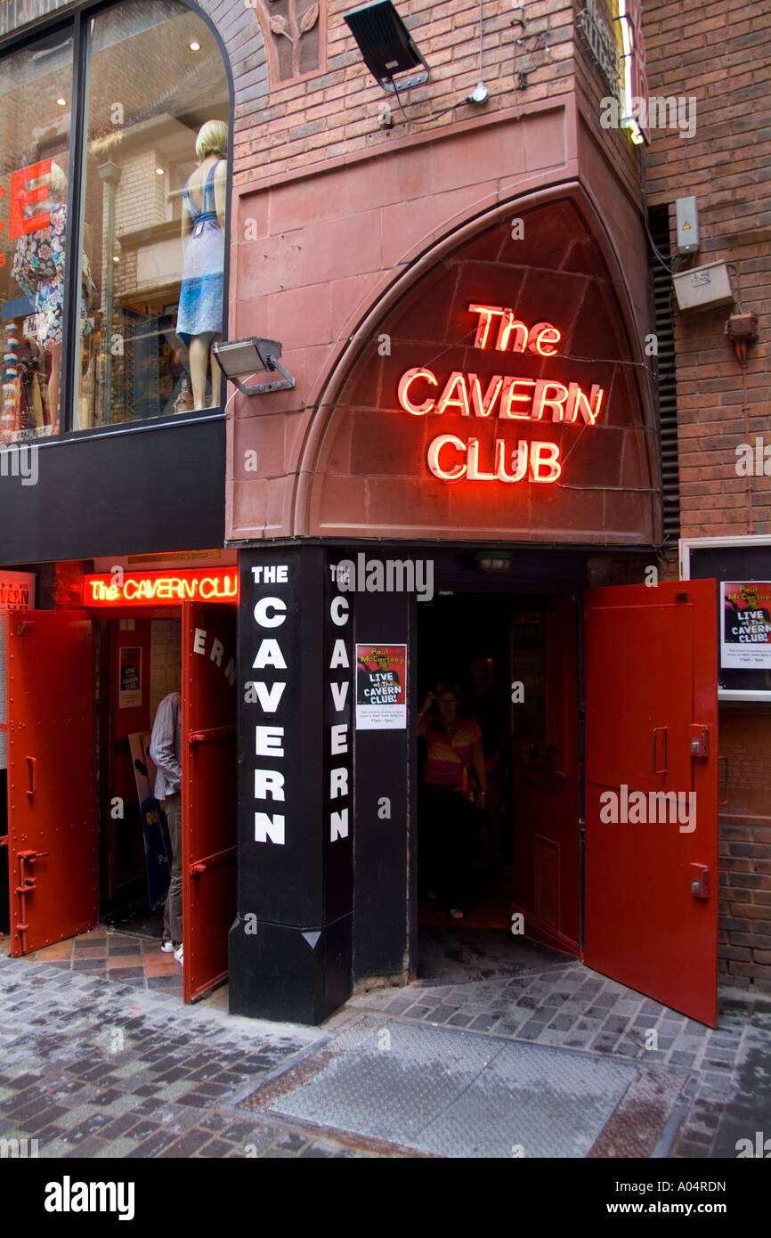 The most famous club in the world The Cavern in Liverpool England where the  Beatles started and played 247 times underground Stock Photo - Alamy