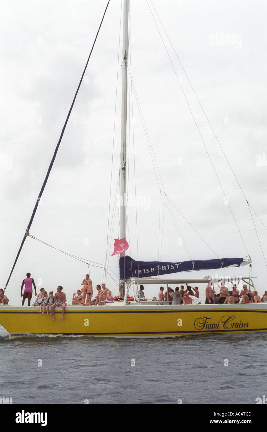 Tourist Boat Barbados Stock Photo Alamy
