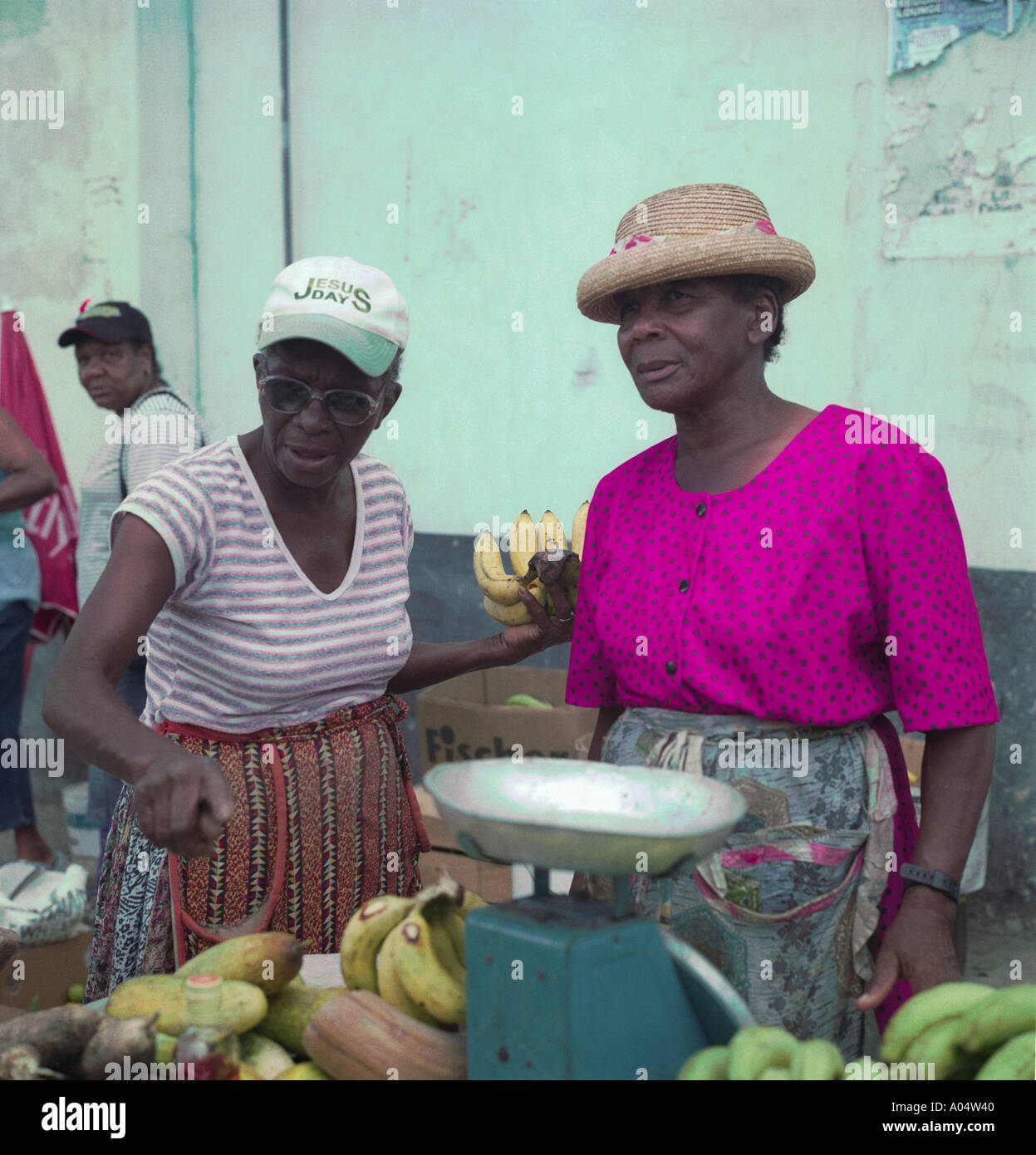Bridgetown Market Barbados Stock Photo Alamy