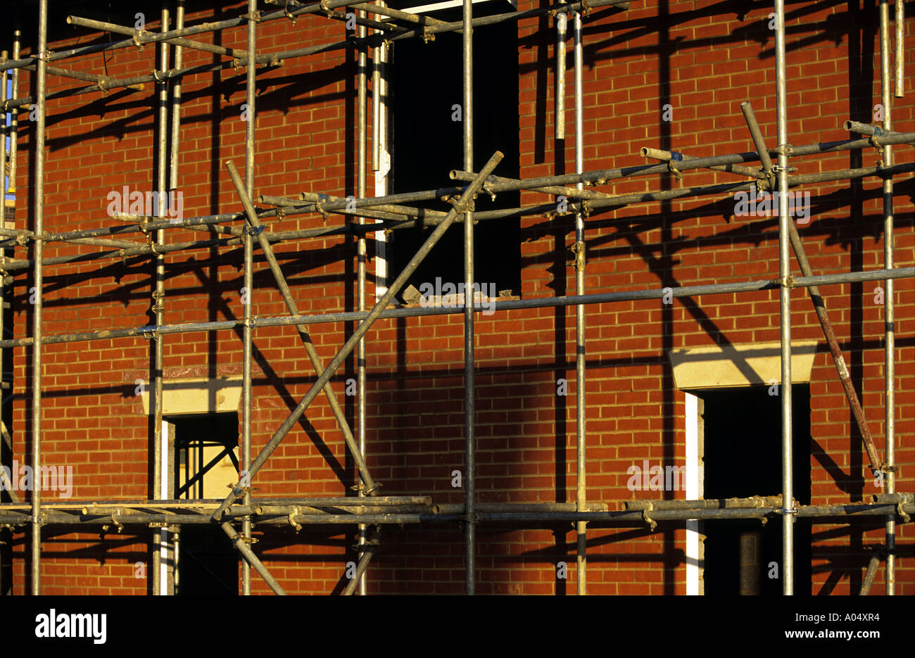 Affordable housing for key workers under construction on the Ravenswood Housing Estate, Ipswich
