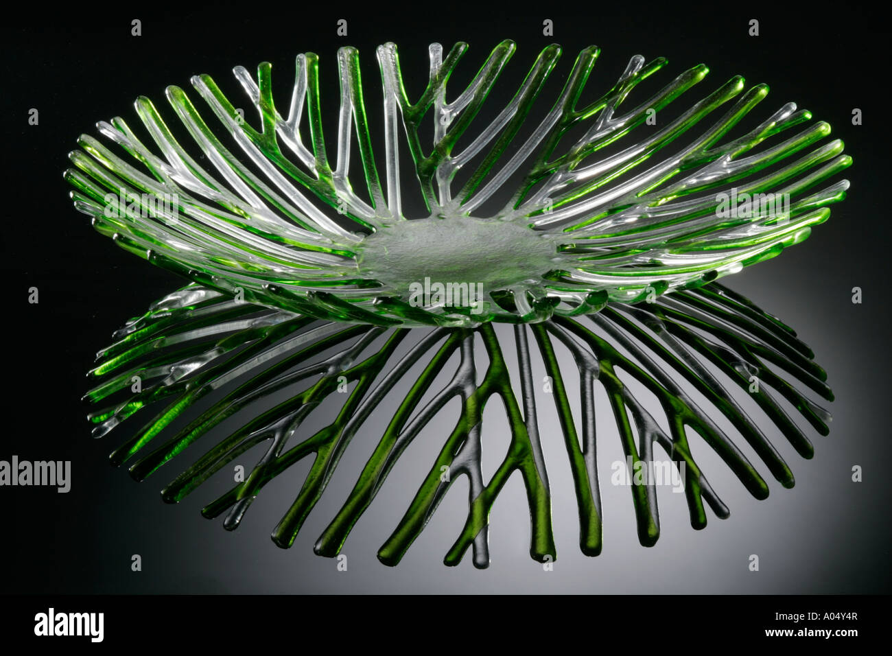 contemporary glass, art glass bowl Stock Photo Alamy