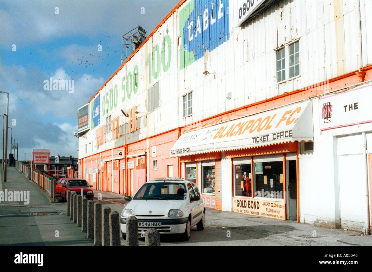 Bloomfield Road,Blackpool Football Club's old stadium. Lancashire England  Stock Photo - Alamy