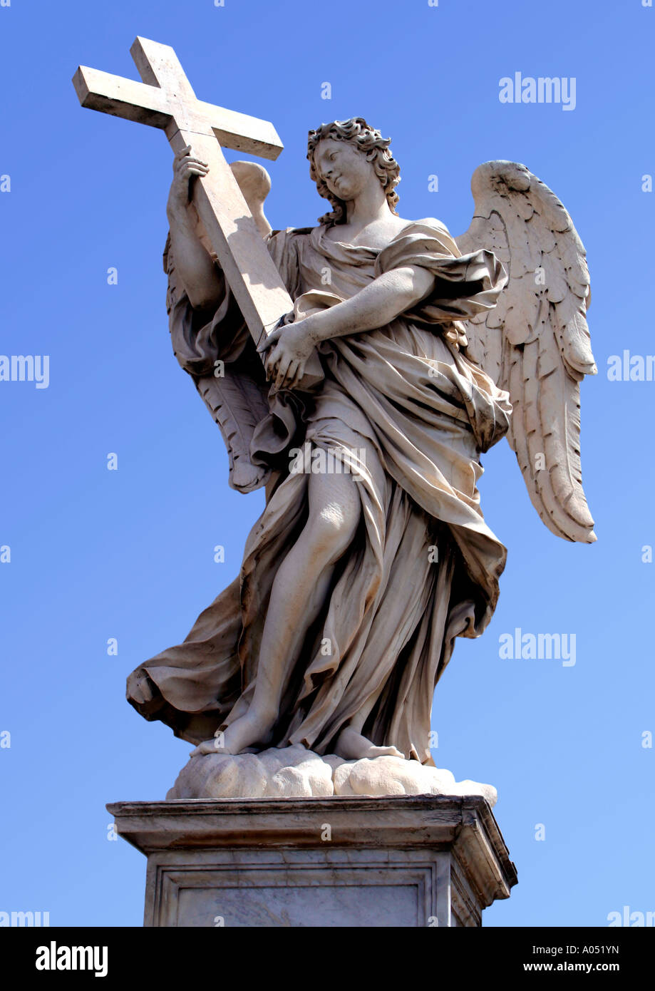 Guardian angel statue rome hires stock photography and images Alamy