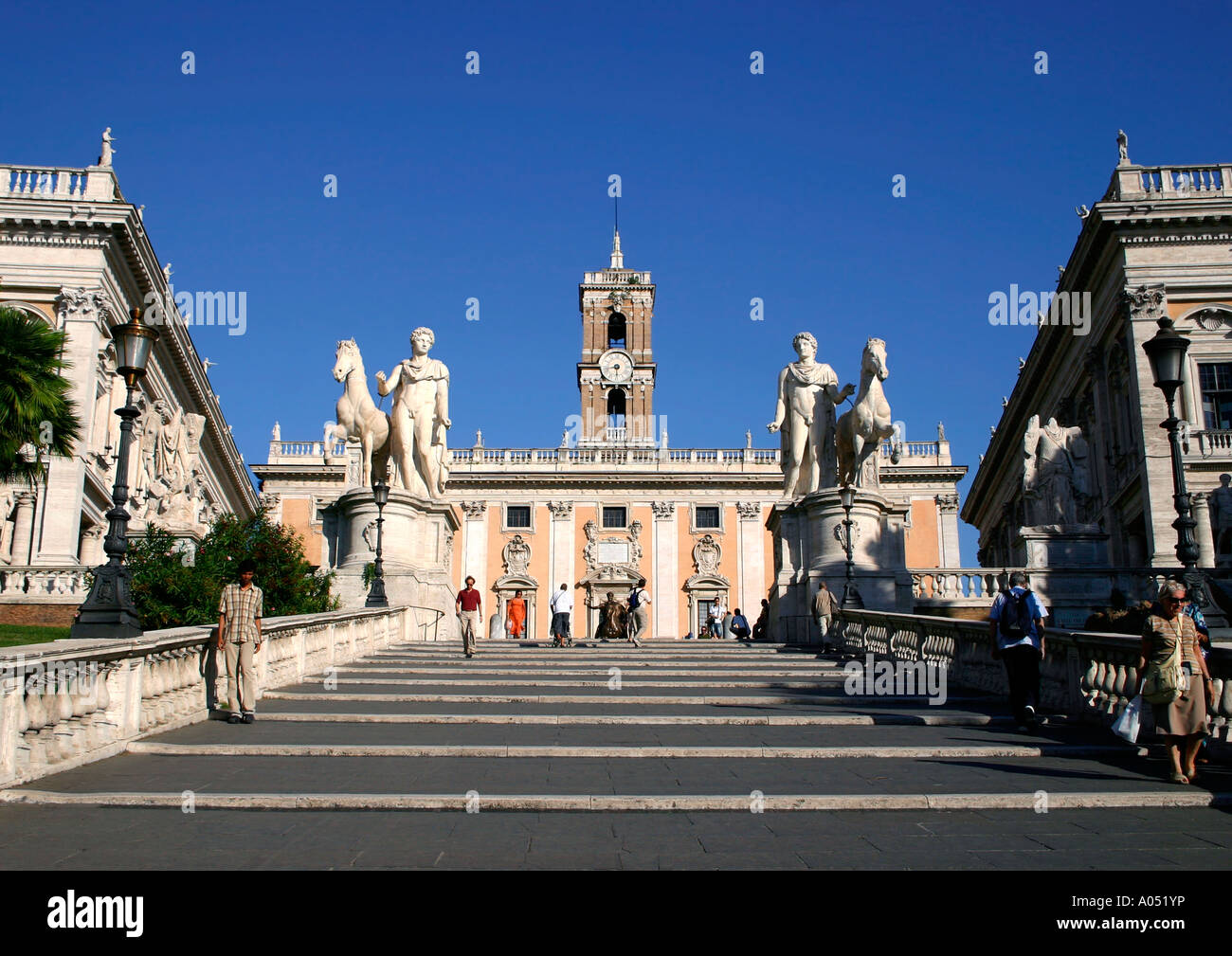 Steps leading to campidoglio, rome, italy Stock Photo - Alamy