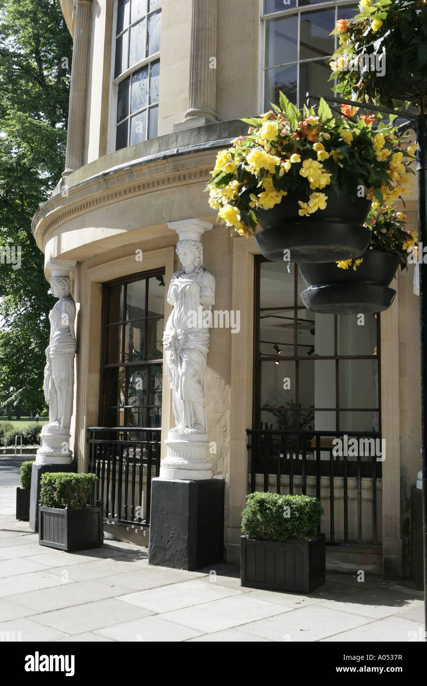 The white female figure around the buildings at Montpellier Walk in the