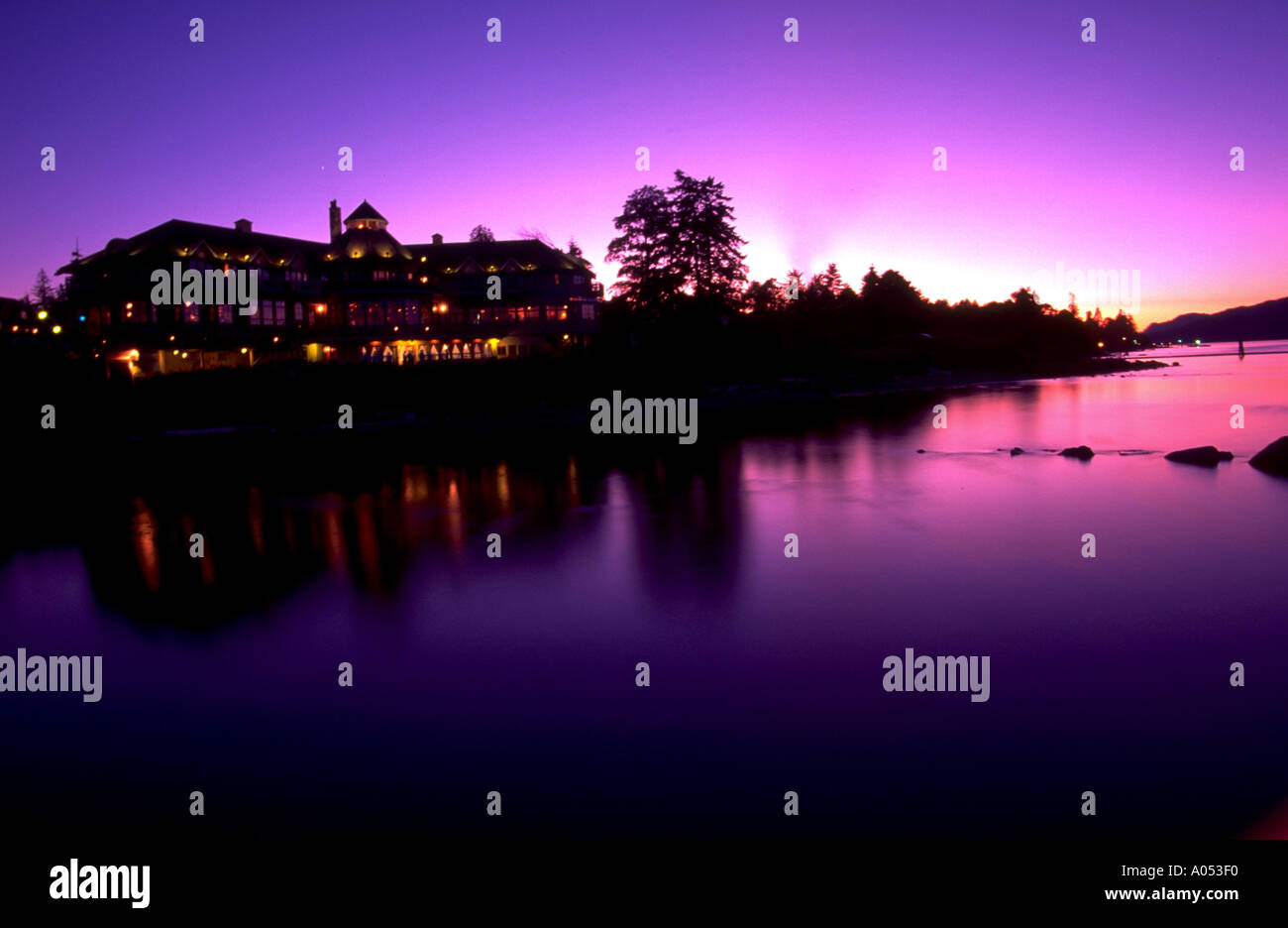 Painter's Lodge a famous salmon fishing resort at Campbell River