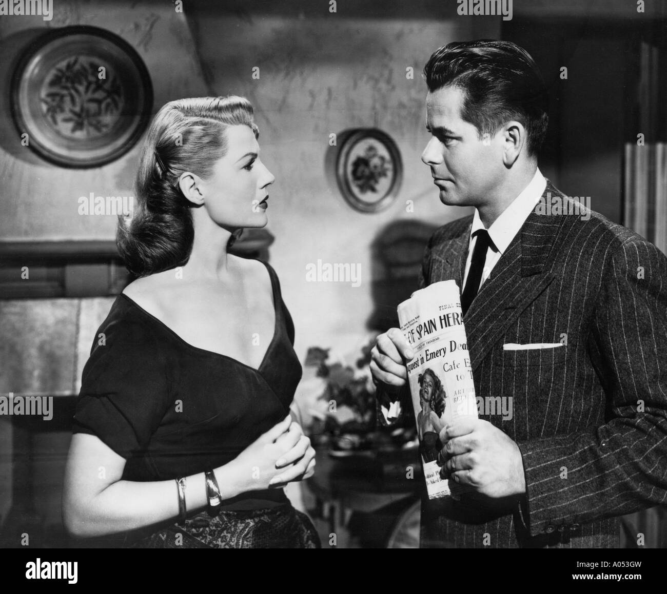 AFFAIR IN TRINIDAD 1952 Columbia film with Rita Hayworth and Glenn Ford Stock Photo