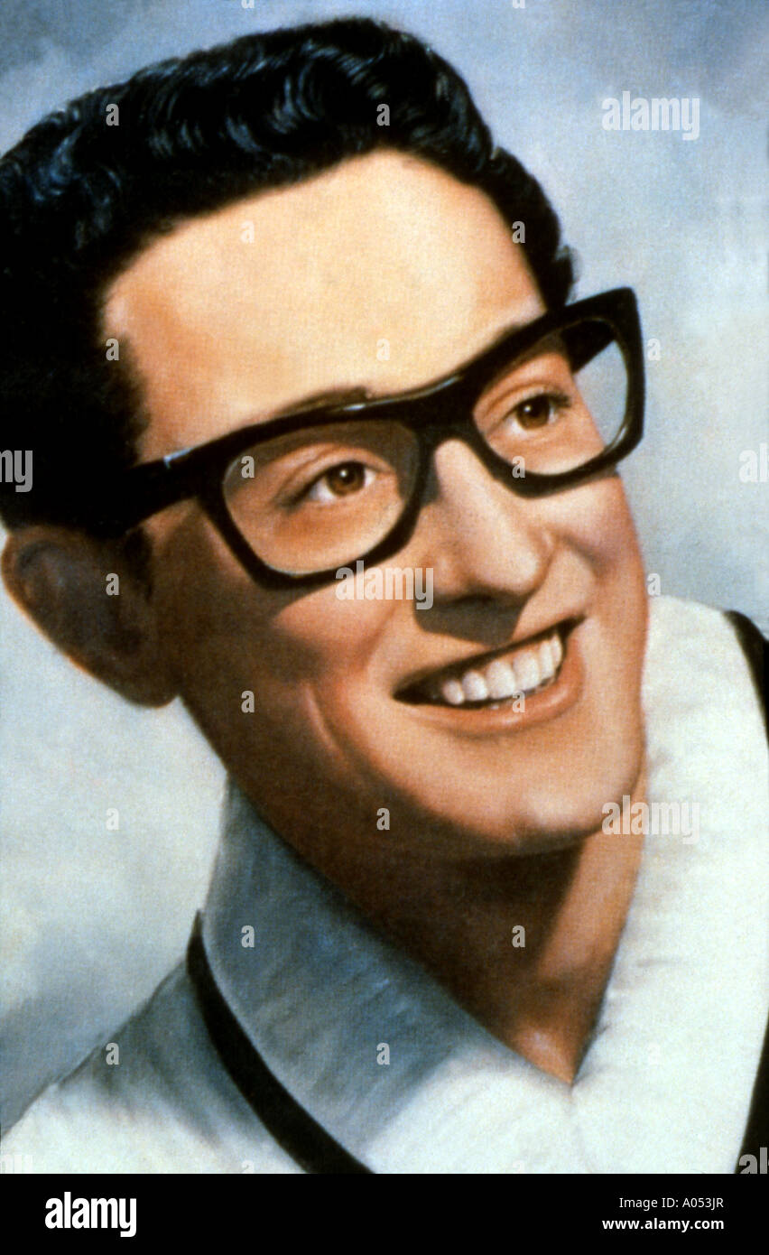 BUDDY HOLLY US musician. Colors Stock Photo - Alamy