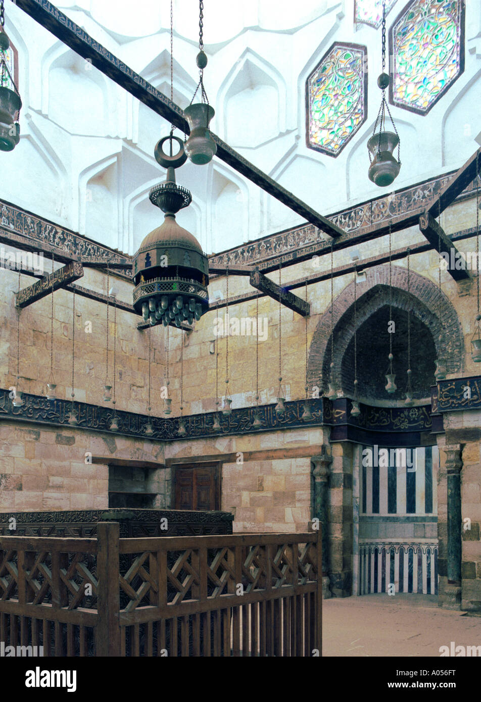 Mausoleum of alSalih Najm alDin Ayyub, Cairo, Egypt Stock Photo