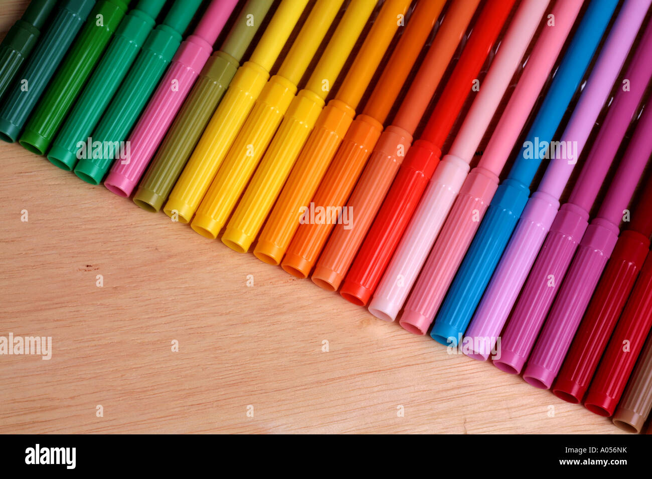 coloured felttips Stock Photo Alamy