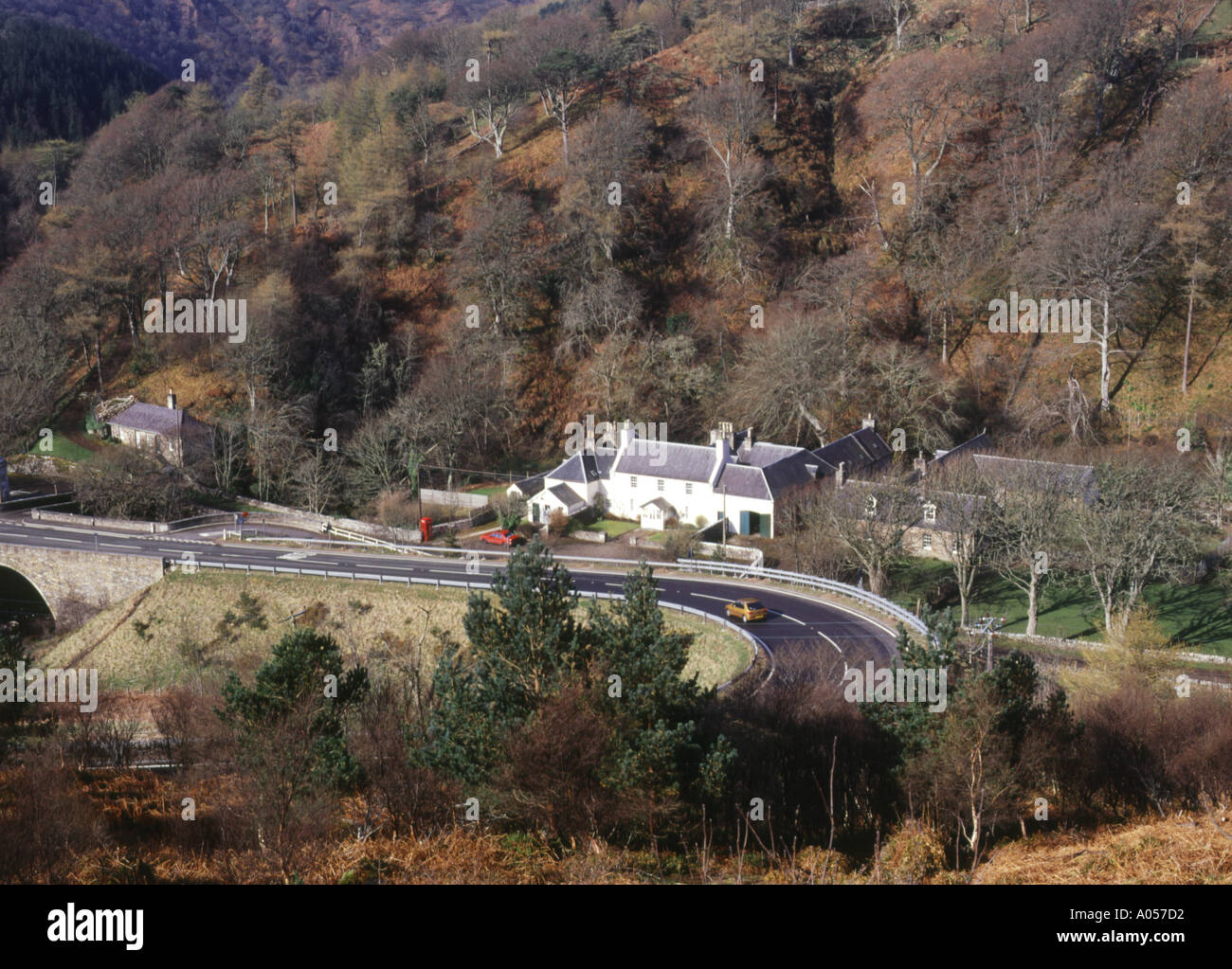 dh North coast 500 BERRIEDALE CAITHNESS Car road village cottages