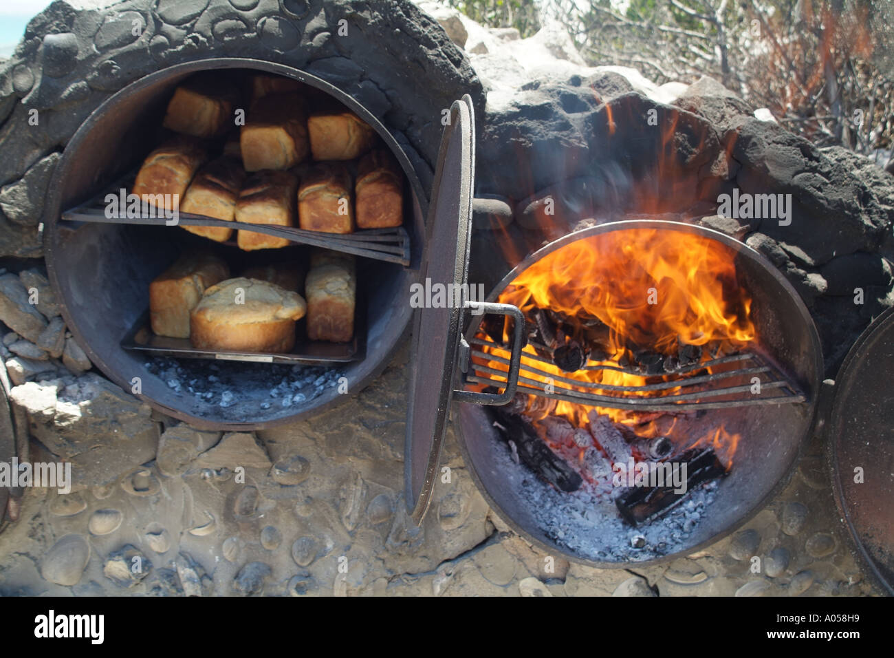 Open Fire Cooking Utensils High Resolution Stock Photography and Images