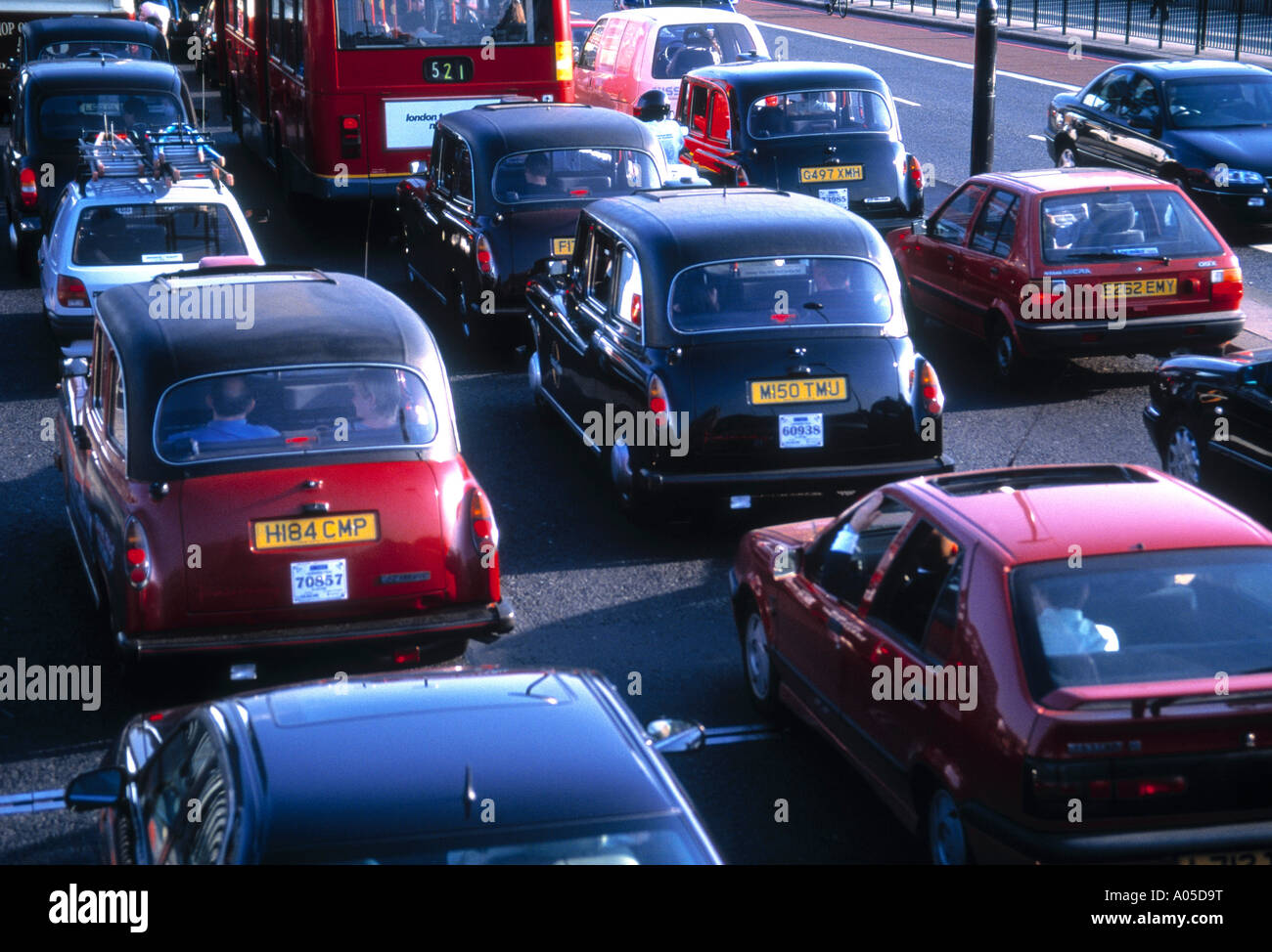 London, Transport, Traffic Stock Photo