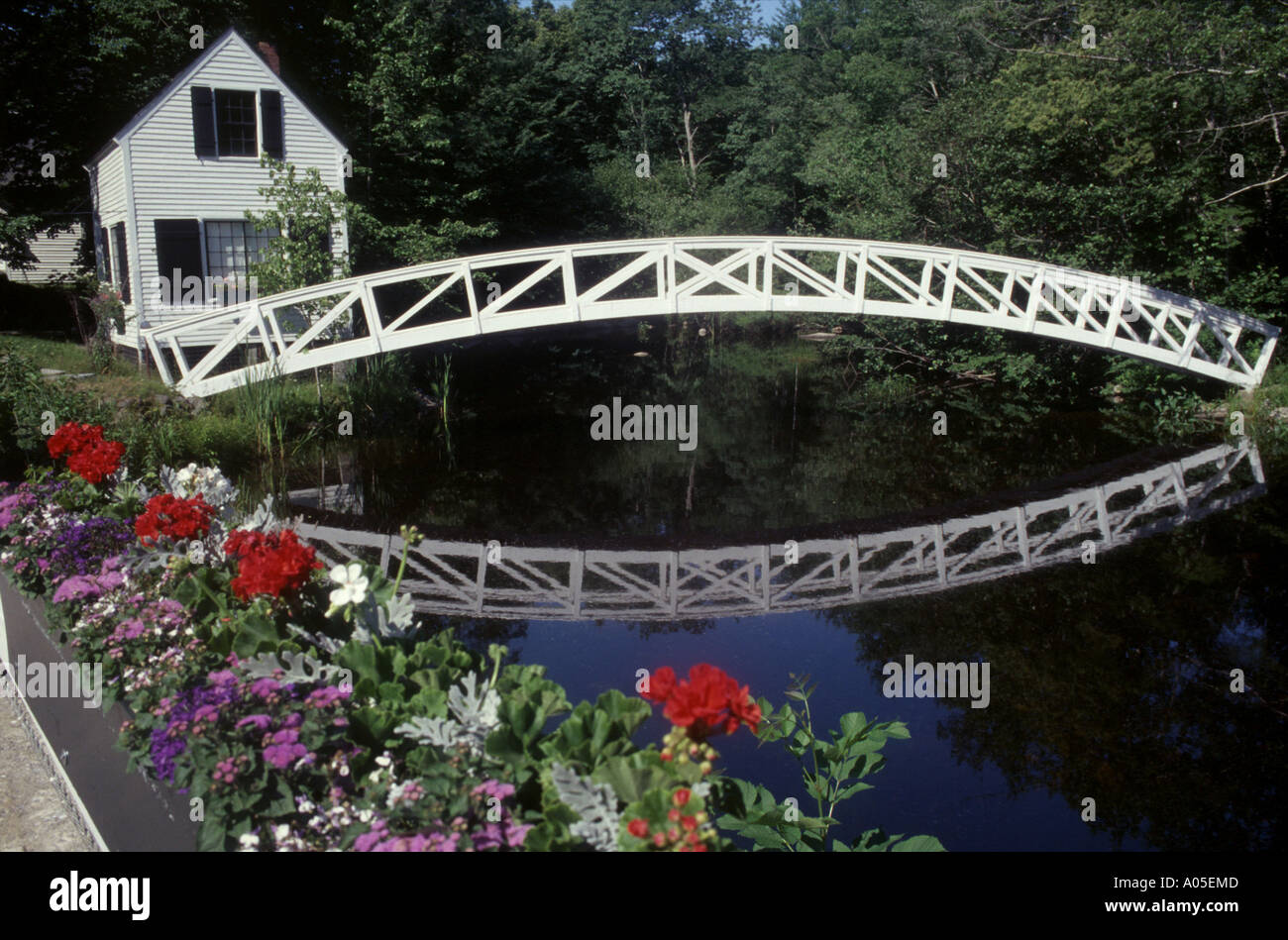 Somesville bridge, Maine Stock Photo