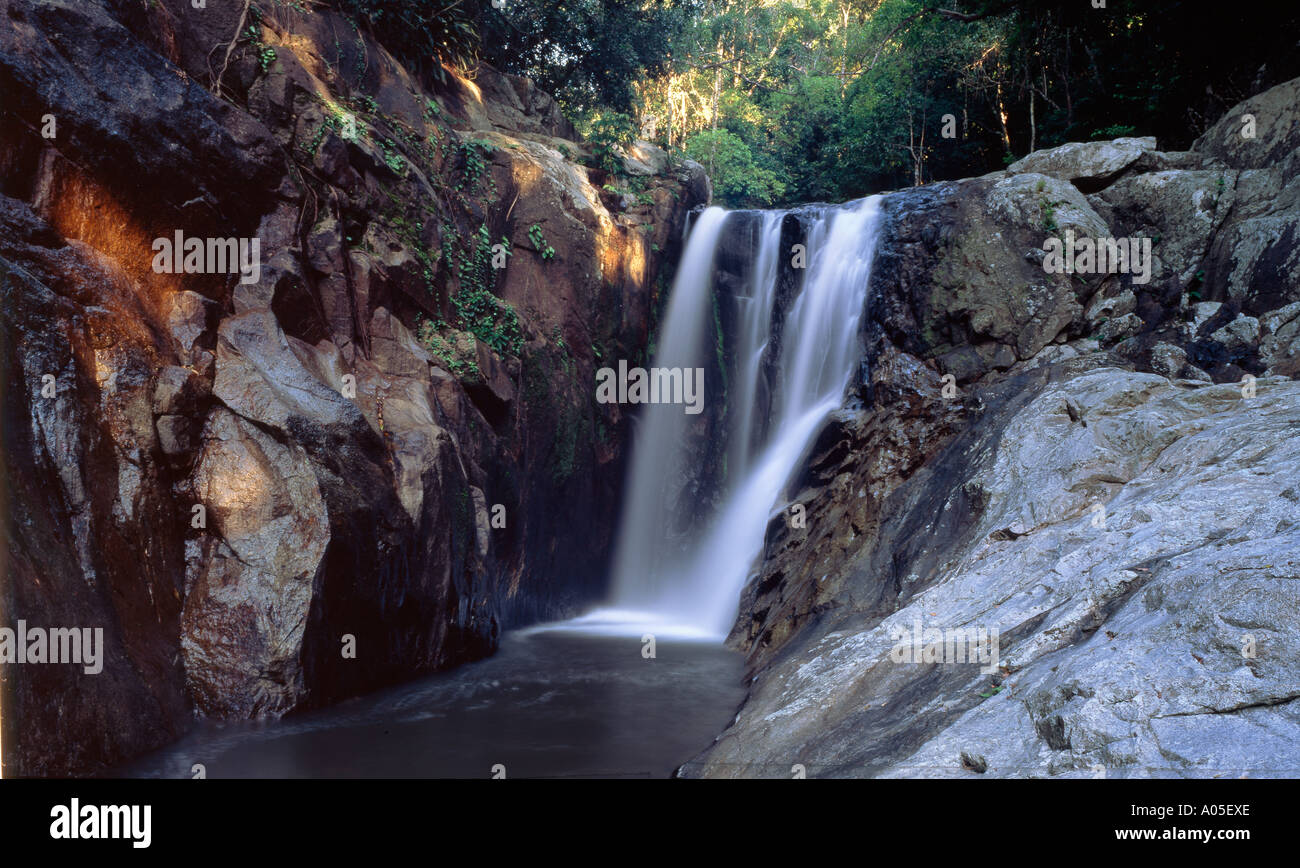 Thailand Ko Samiu Hin Lad waterfall Stock Photo