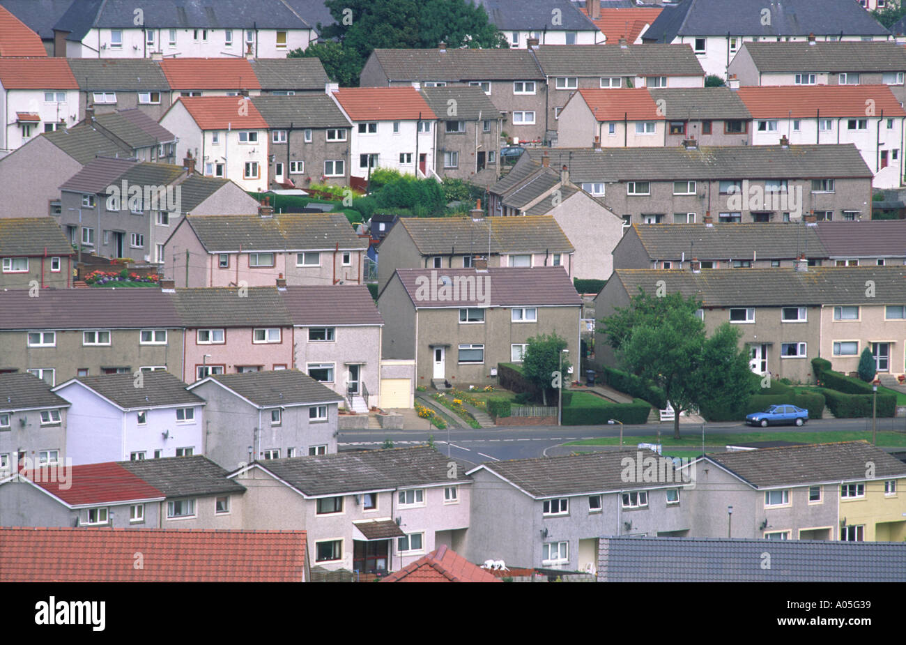 Estate House Example Housing Estate houses Stock Photo - Alamy