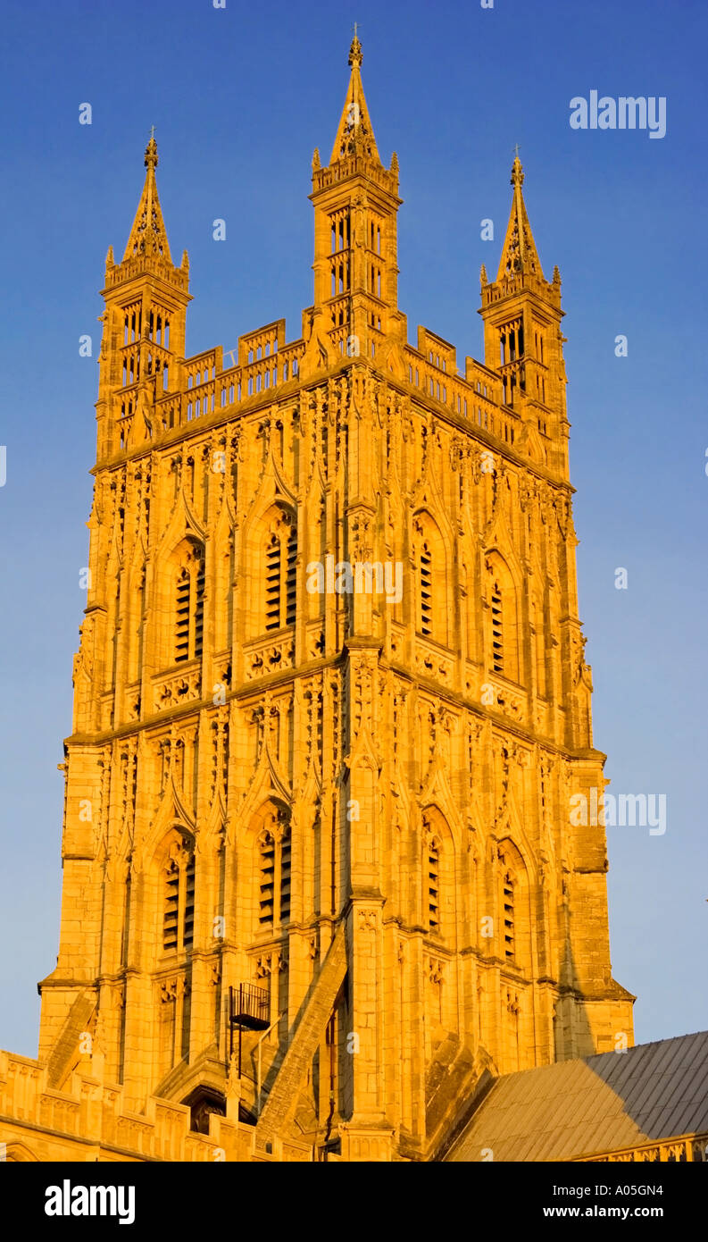 Gloucester Cathedral Tower Gloucestershire Stock Photo - Alamy