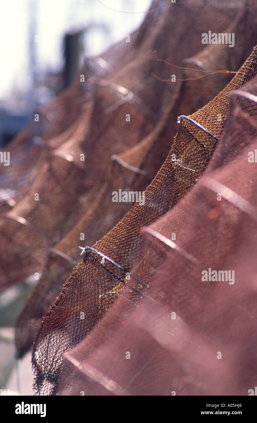 Eel hoop nets. Havstenssund, Bohuslan, Sweden Stock Photo Alamy