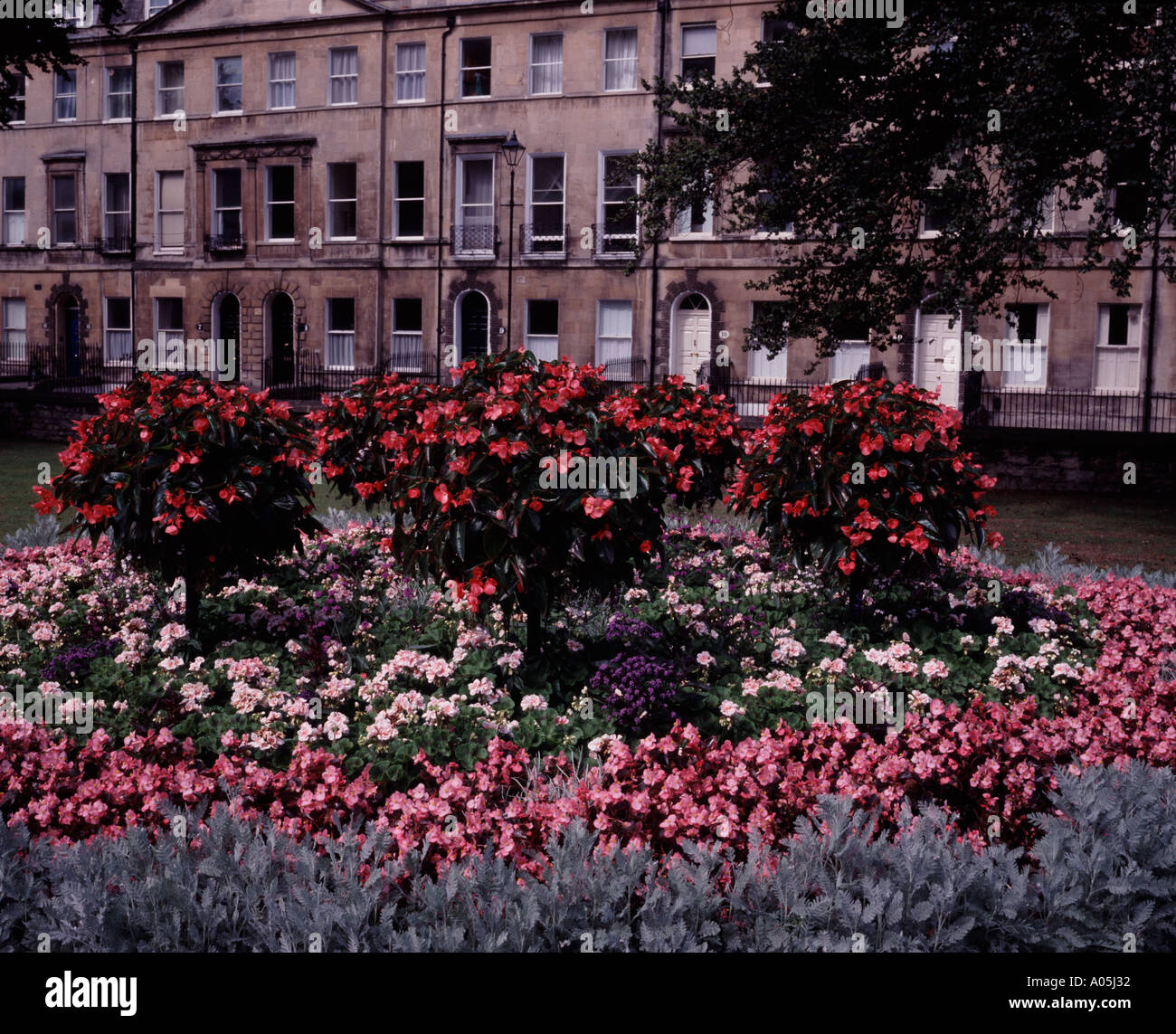 Sydney Gardens with terrace in background, Bath Spa UK Stock