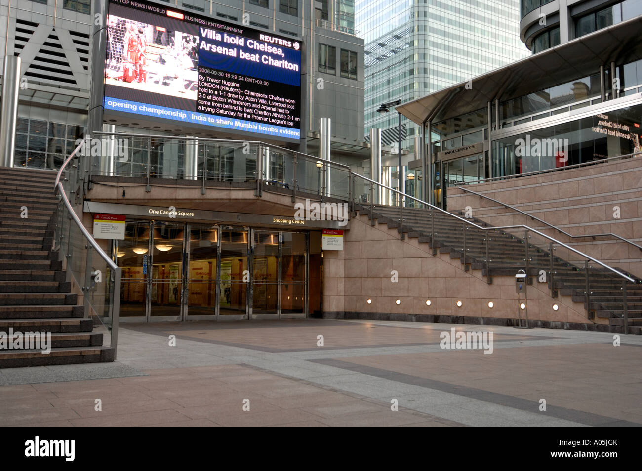 Reuters Plaza, Canary Wharf, London Stock Photo
