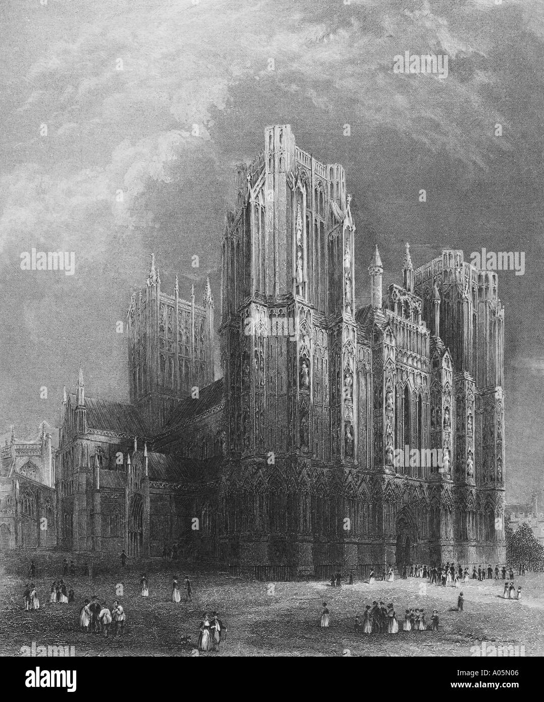 Wells somerset england Black and White Stock Photos Images Alamy