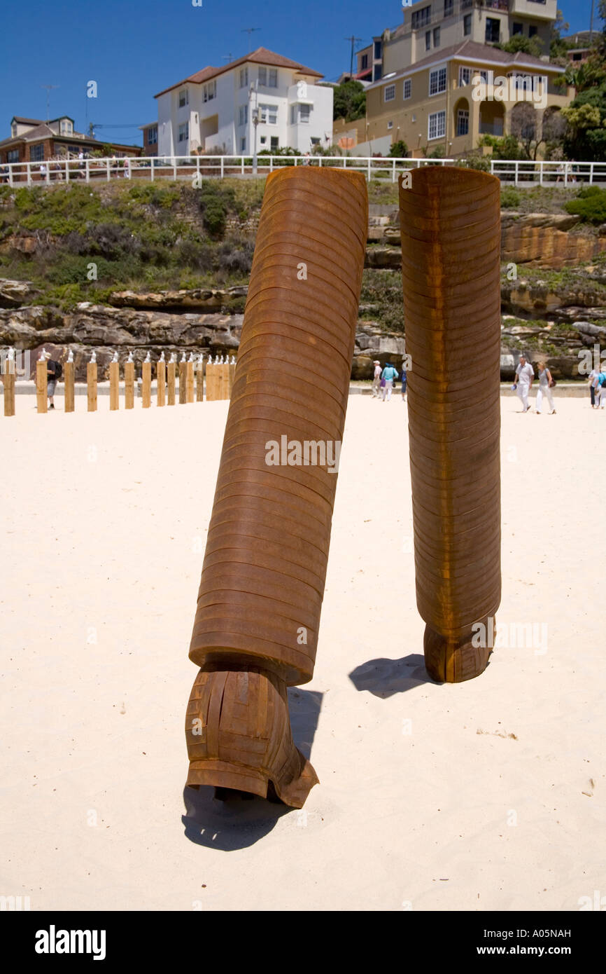 sculptures by the sea bondi to tamarama beach Stock Photo