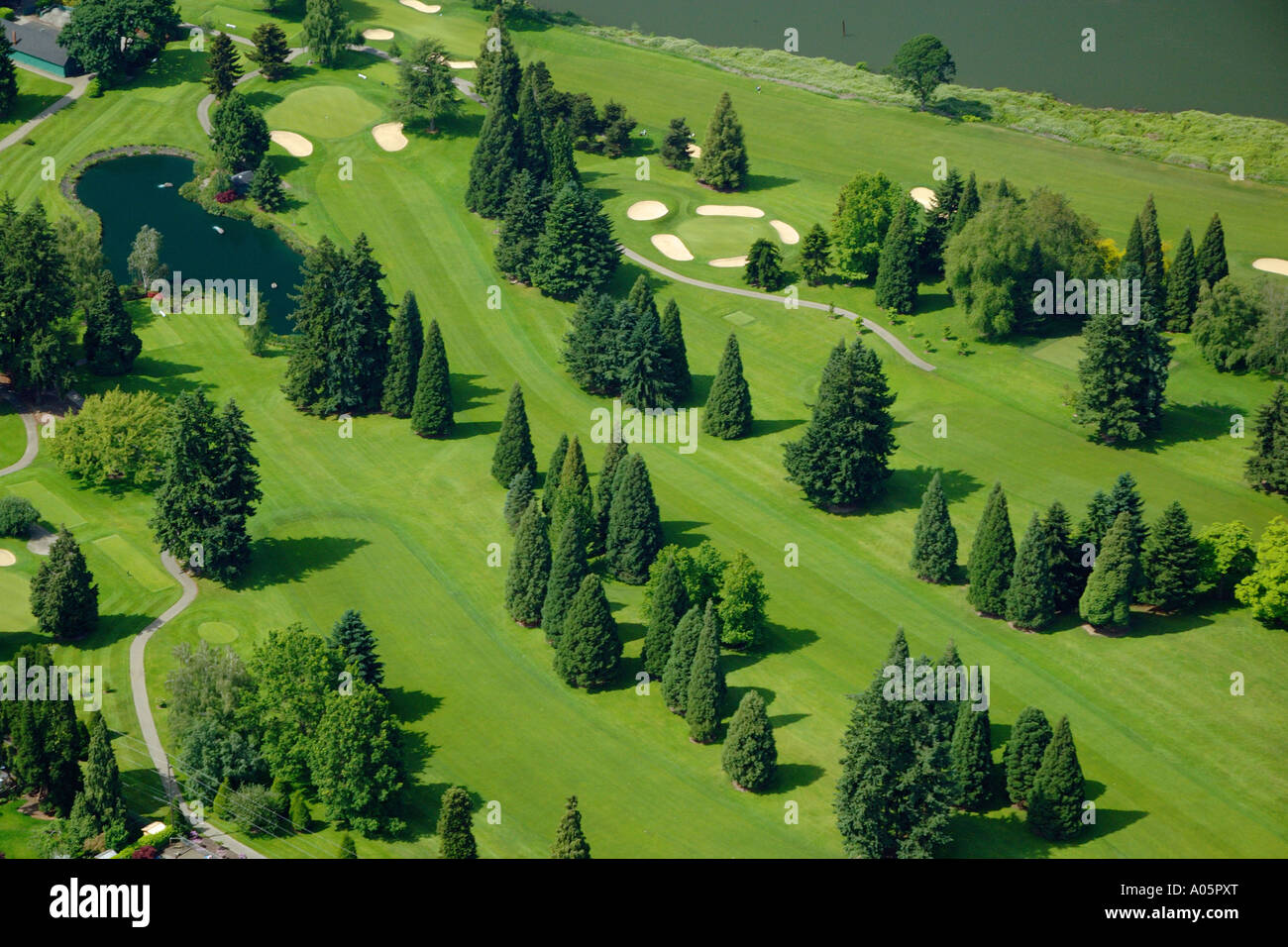 aerial view of golf course Portland Oregon USA Stock Photo Alamy aerial view of golf course Portland Oregon USA Stock Photo Alamy
