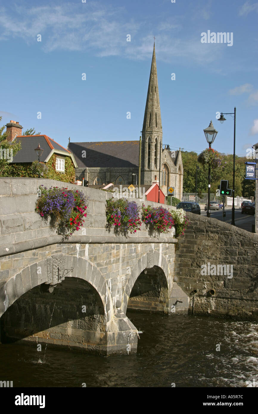 Ireland County Mayo Westport bridge over Carrowbeg River and Holy ...