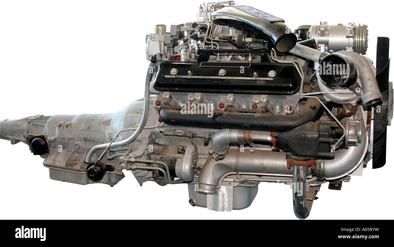 Engine side view Stock Photo - Alamy