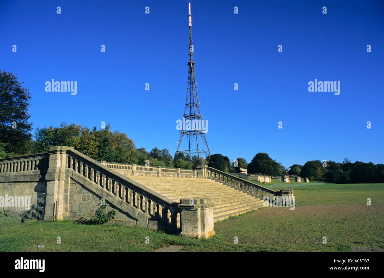 Crystal Palace television transmitter mast with part of original