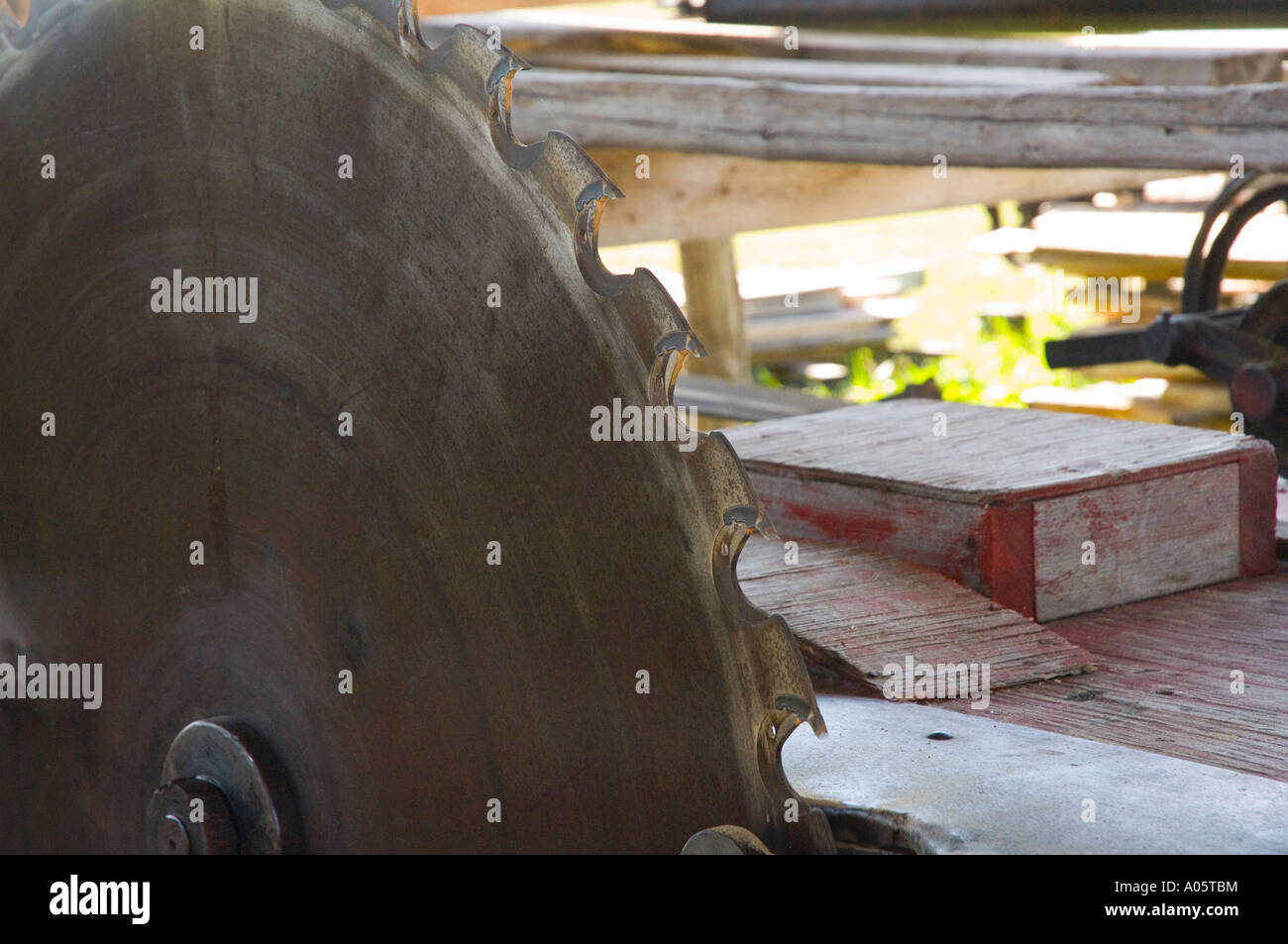 The Large Sawmill Blade Stock Photo 9889735 Alamy