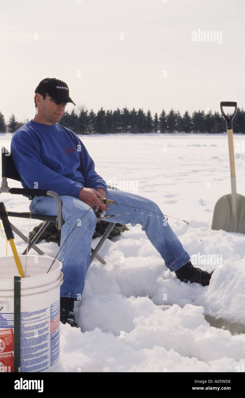 Ice Fishing 05 Stock Photo - Alamy