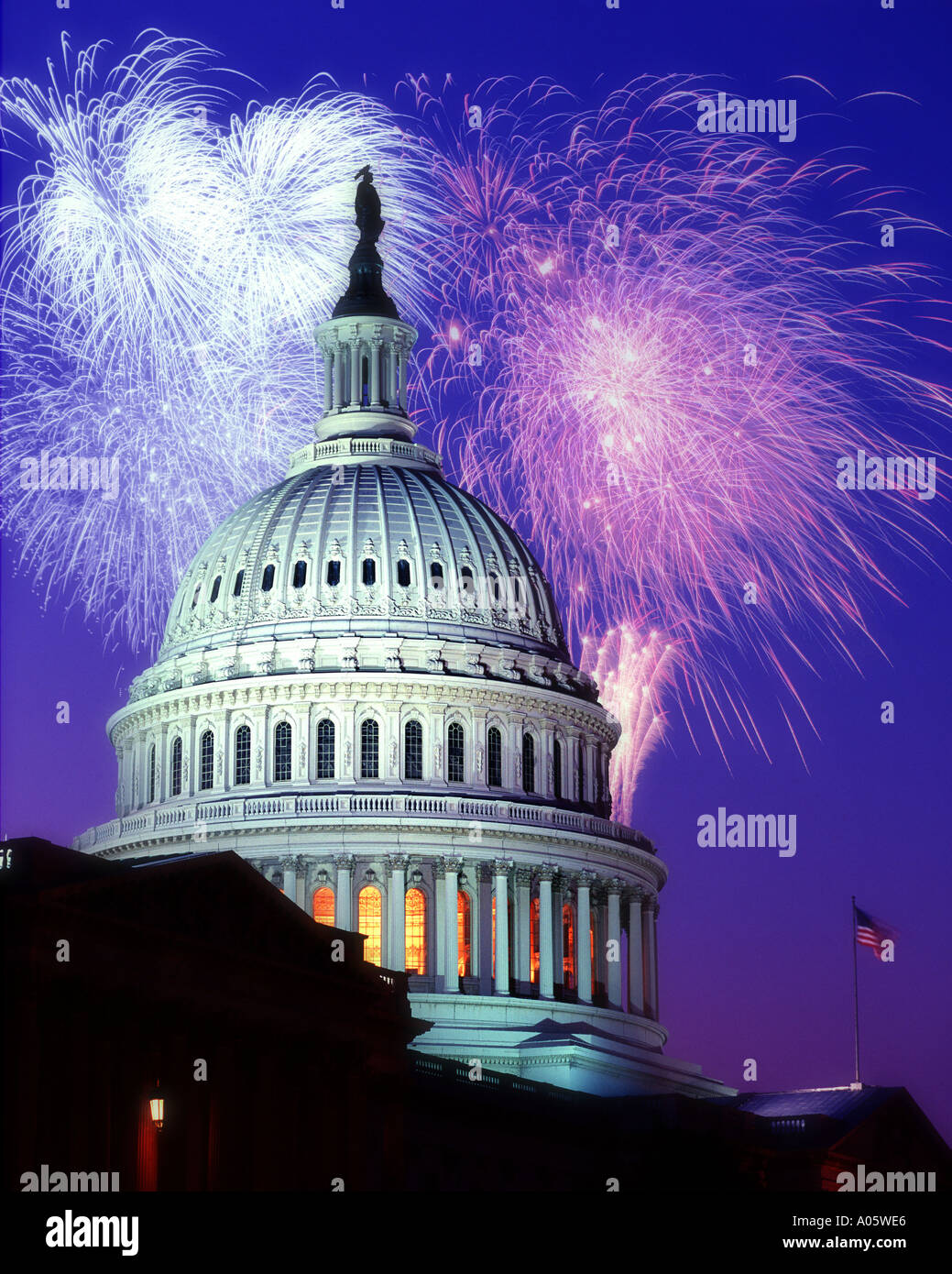 Aerial view, United States Capitol building, Washington