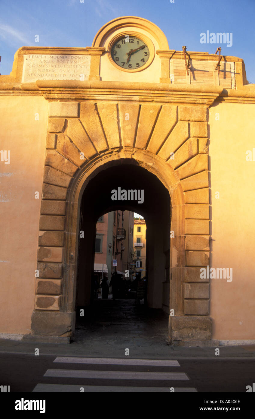 citywall portal Porta a Mare medieval capital city of Portoferraio ...