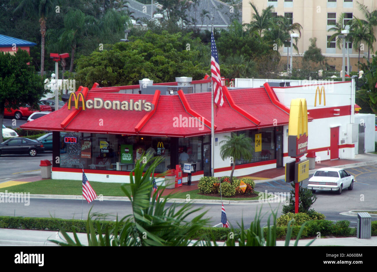 McDonalds the fastfood chain store Fort Lauderdale Florida USA Stock
