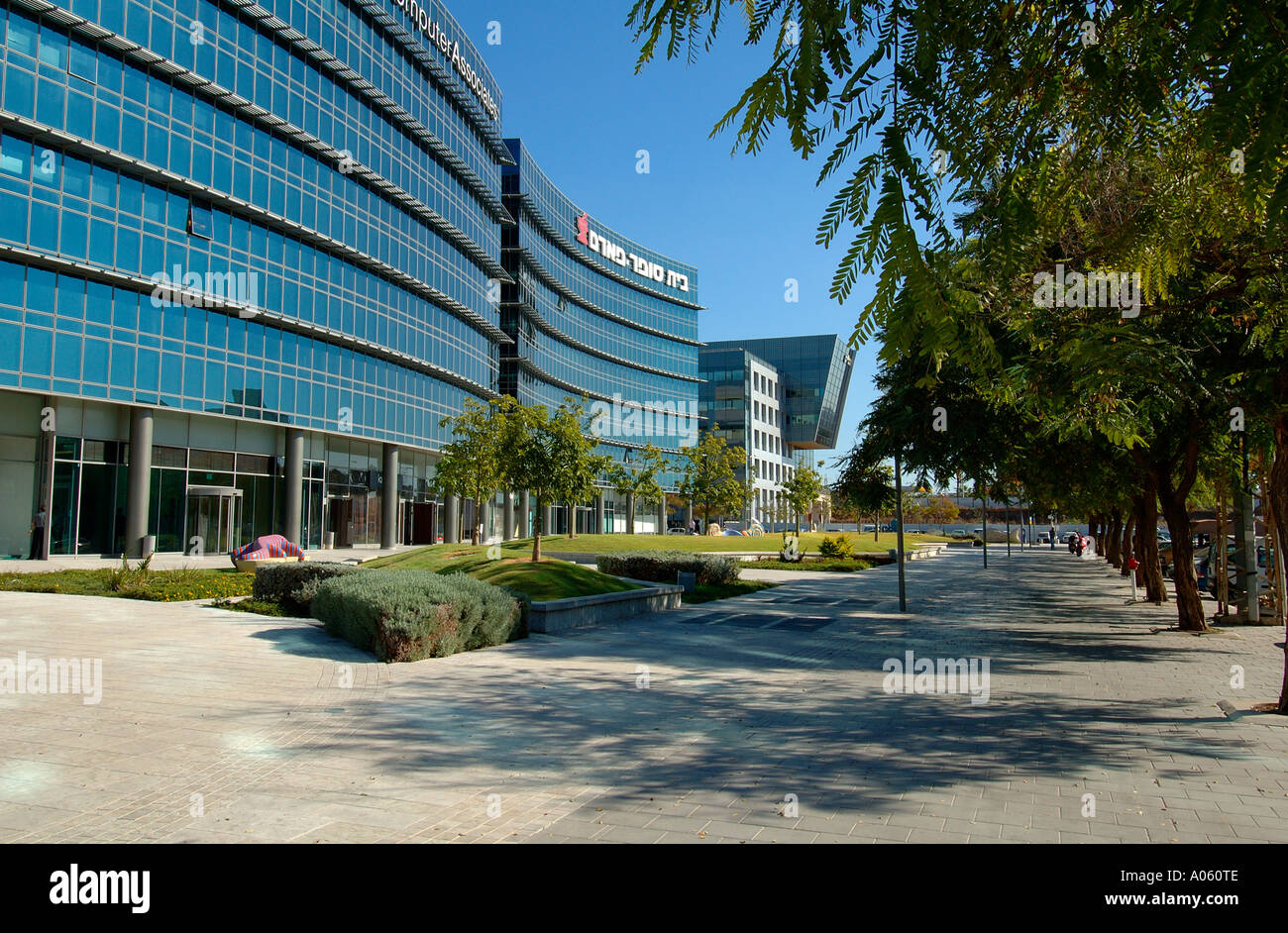 Hi Tech business center area in the industrial zone of Herzliya Pituah in Israel Stock Photo