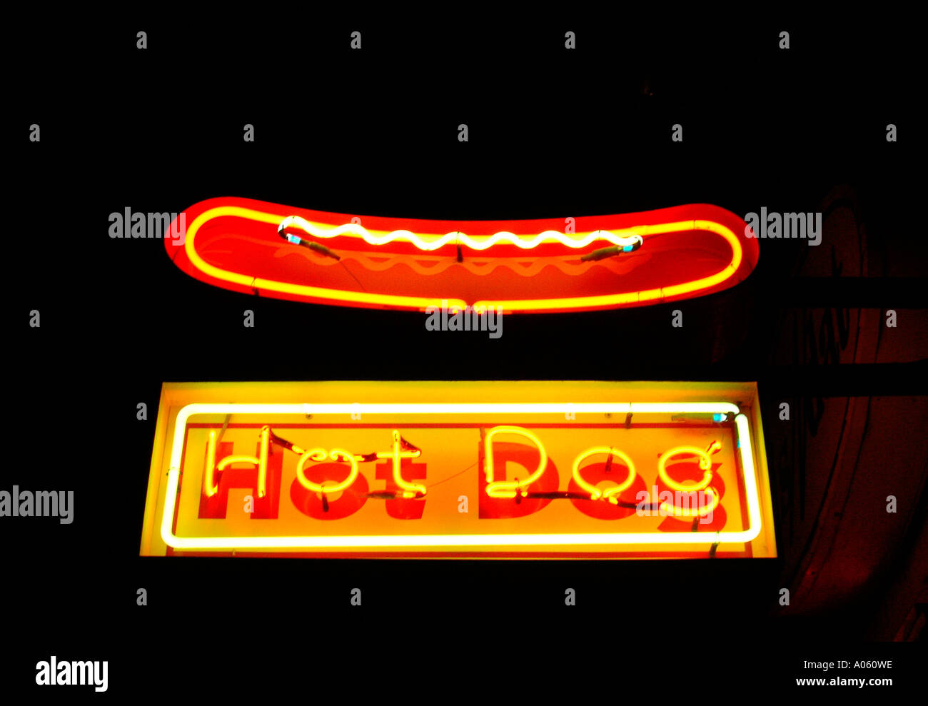 Snack bar neon sign hires stock photography and images Alamy