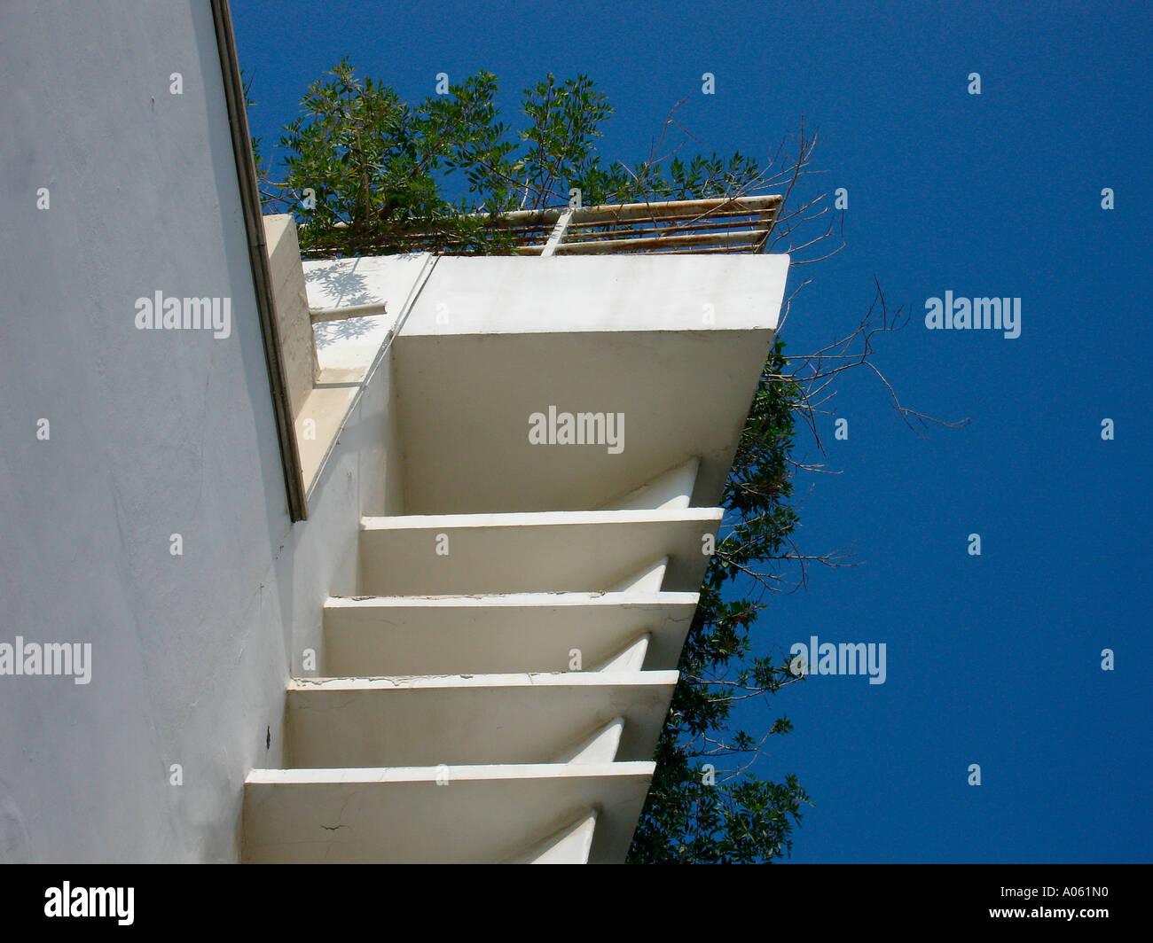 Classical Bauhaus building "The Thermometer House" named after the