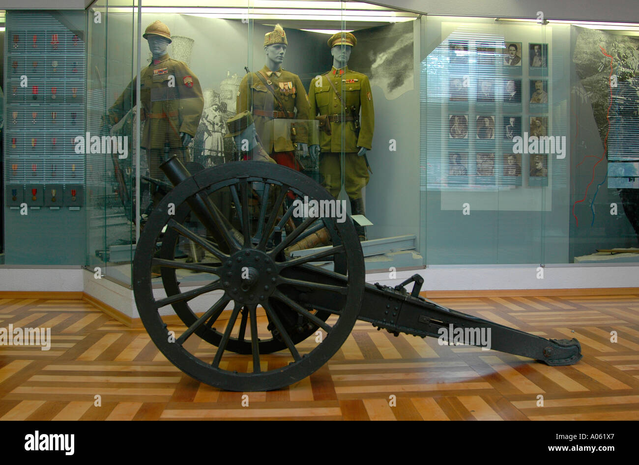 Exhibition at the Army museum in Prague Czech republic Stock Photo