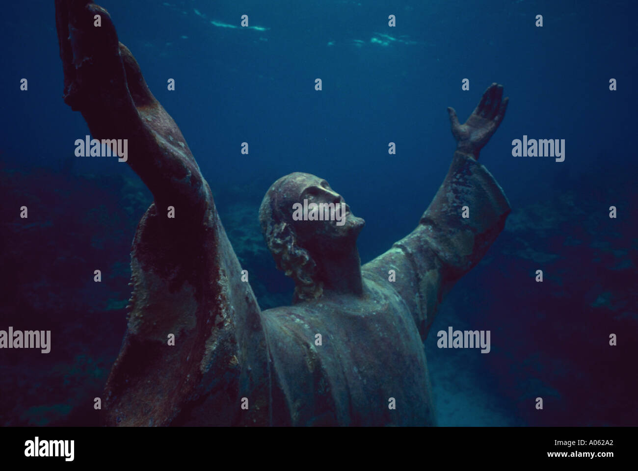 Christ of The Abyss Statue Key Largo Florida Stock Photo Alamy