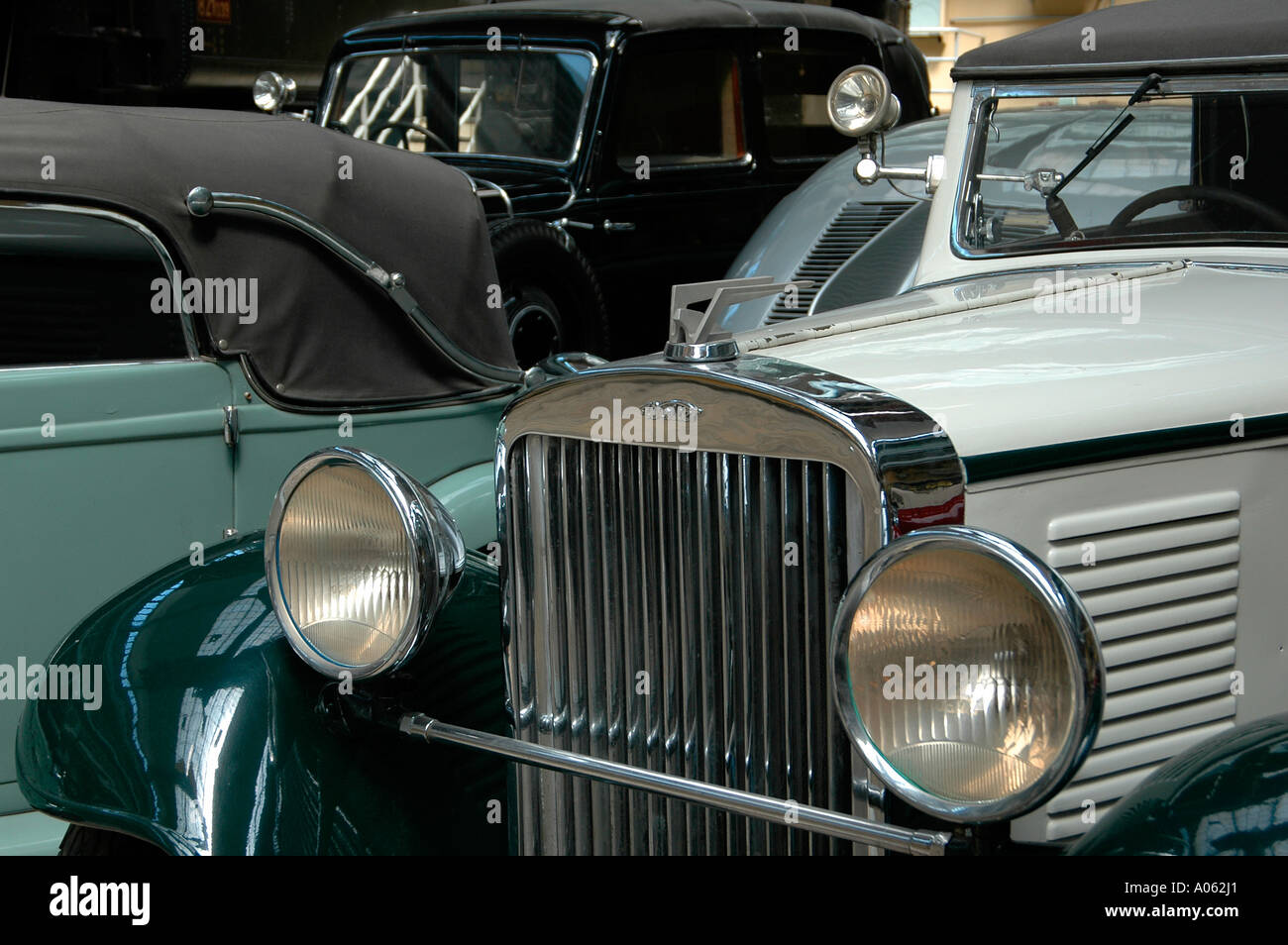 A 1931 Walter Royal 12 V vintage car displayed at the Kostelni National Technical Museum in Holesovice district Prague Czech Stock Photo