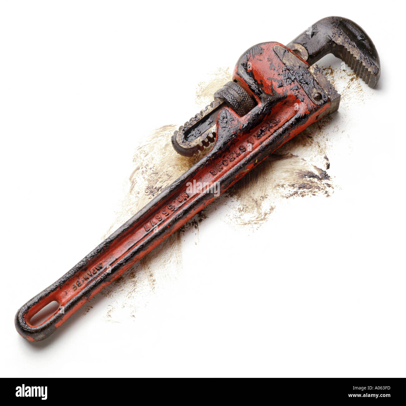 pipe wrench Stock Photo