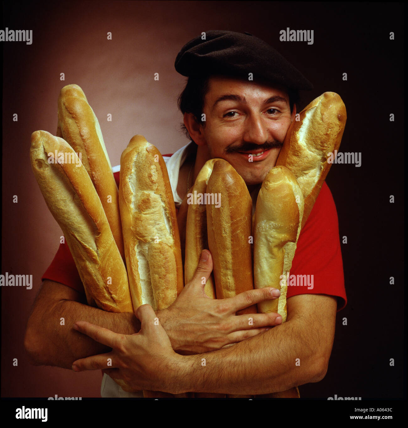 French Bread Stock Photo